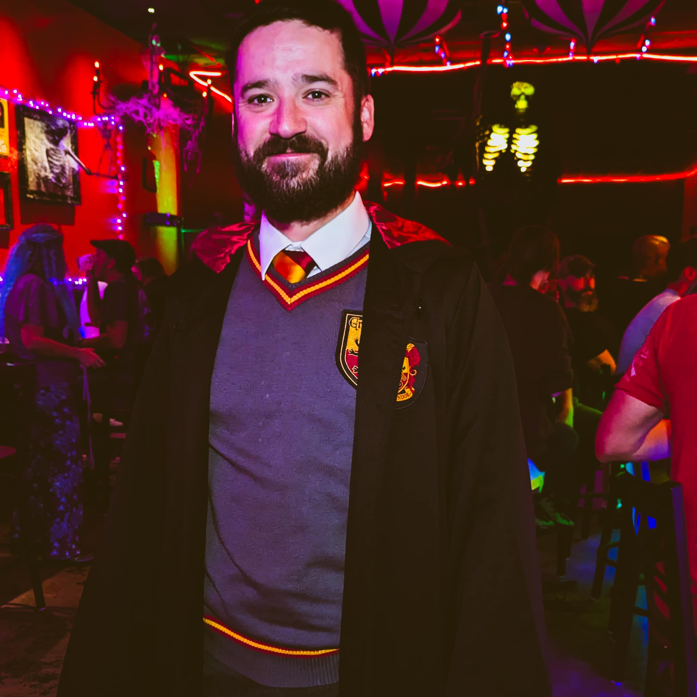 Themed magical bar setup at past Wizards Night Out crawl